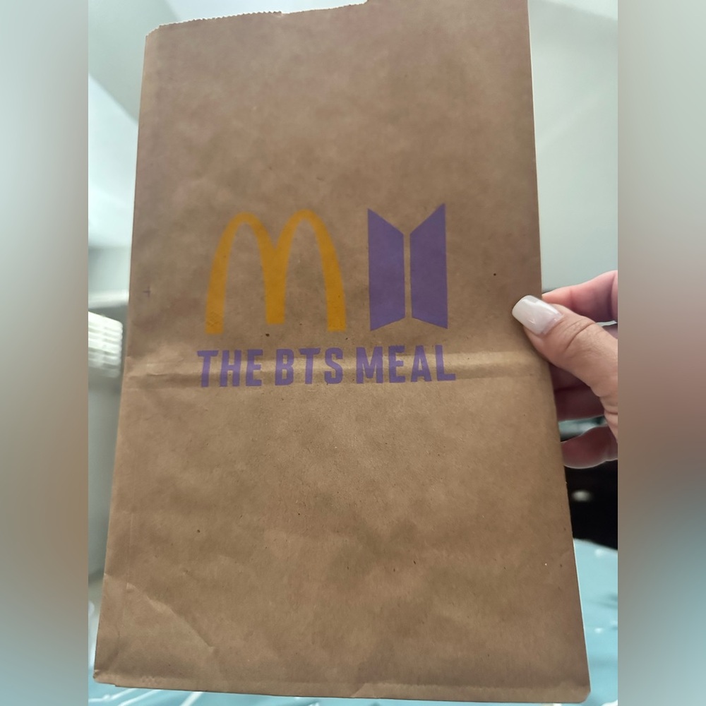 BTS McDonald’s Limited, edition, brown bag